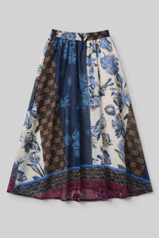 Boho Embroidered Maxi Skirt