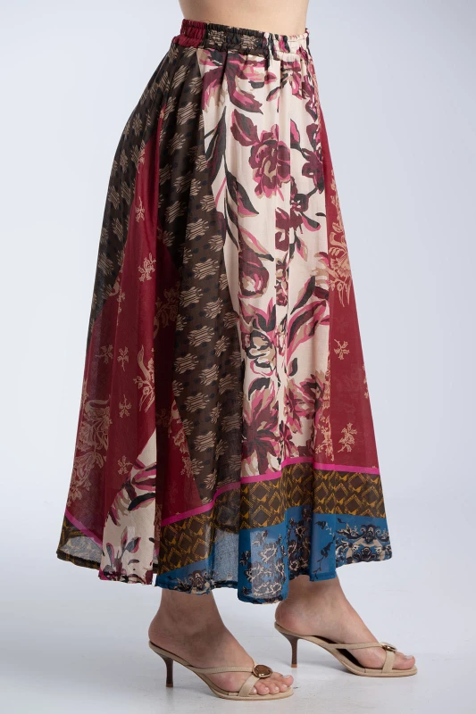 Φούστα Maxi Εμπριμέ Boho