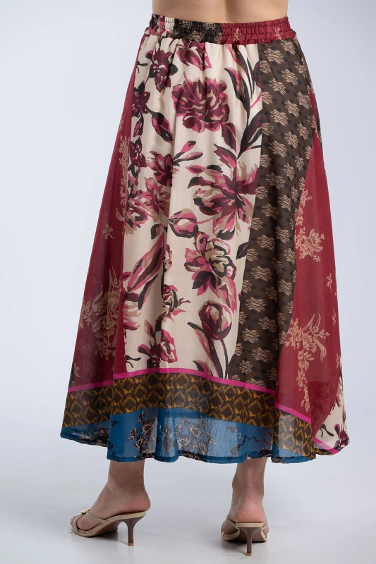 Φούστα Maxi Εμπριμέ Boho