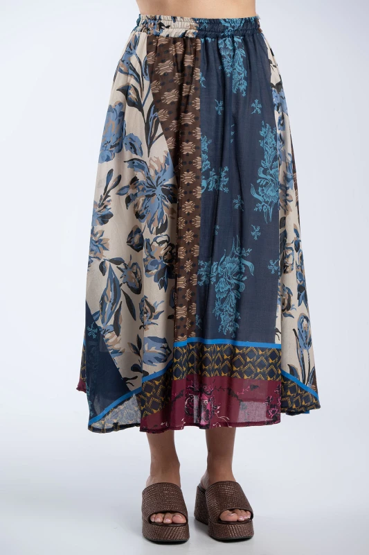 Φούστα Maxi Εμπριμέ Boho