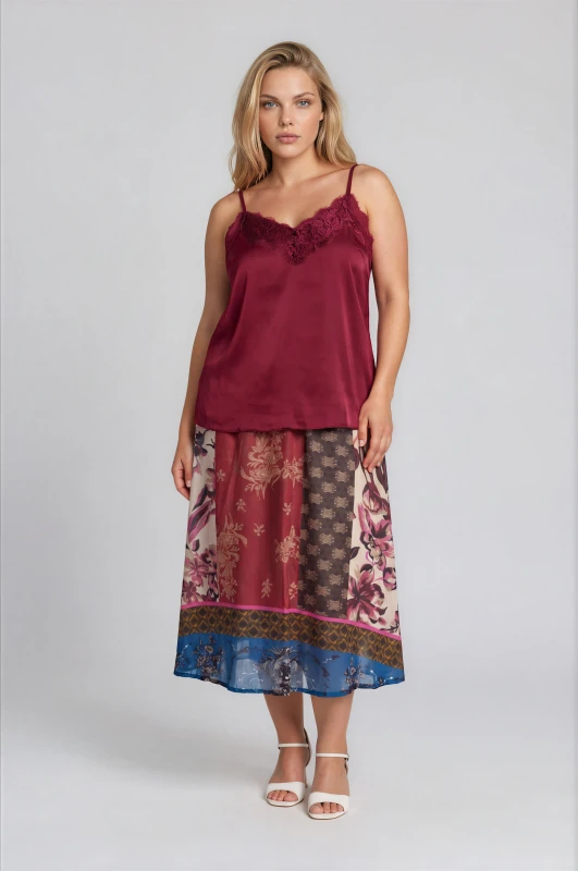 Φούστα Maxi Εμπριμέ Boho