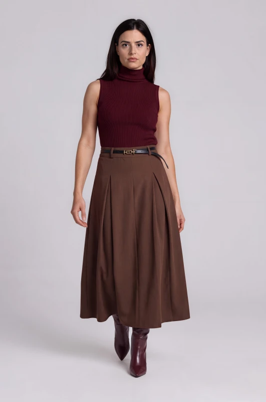 Skirt Pleated with Belt