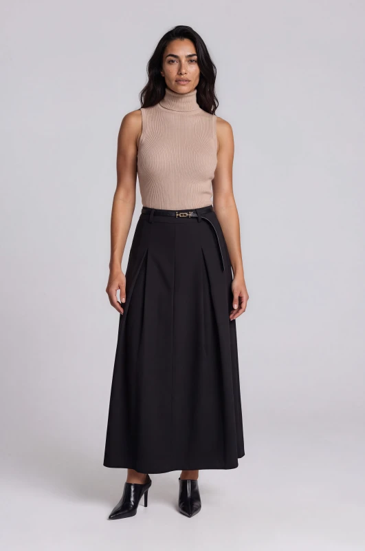 Skirt Pleated with Belt
