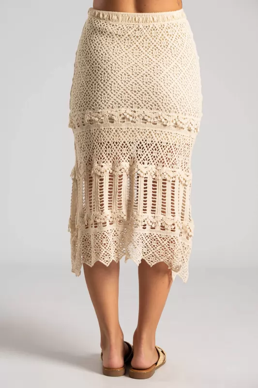 Φούστα Midi Crochet