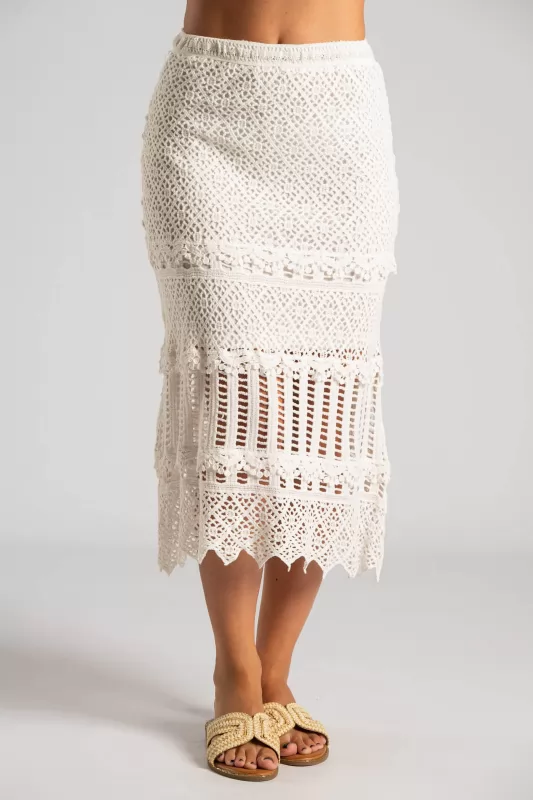 Φούστα Midi Crochet