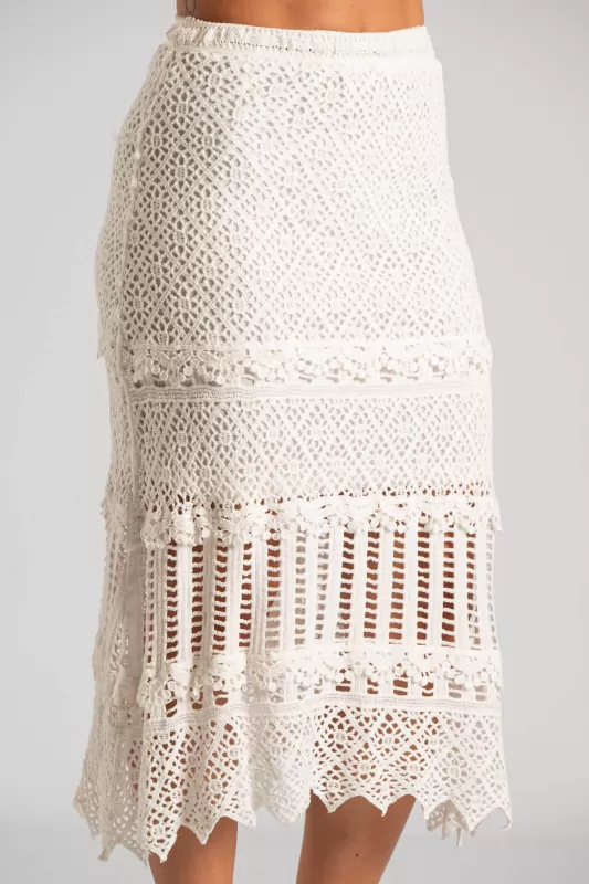 Φούστα Midi Crochet