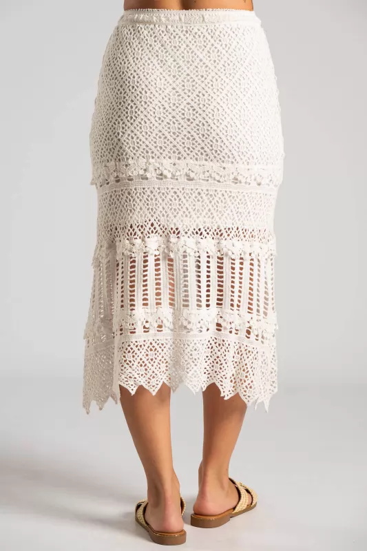 Φούστα Midi Crochet