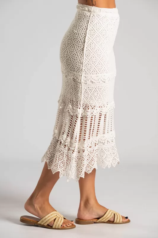Φούστα Midi Crochet