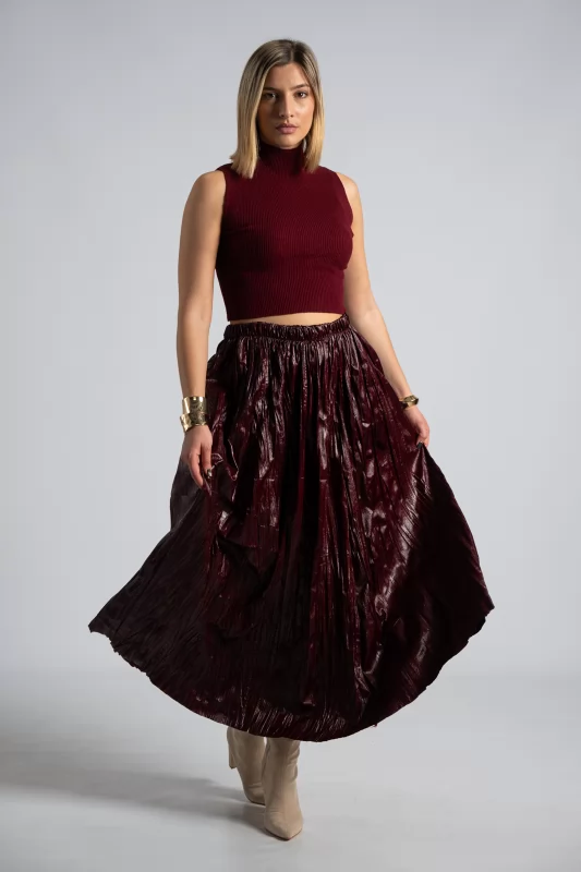 Midi Skirt Leatherette