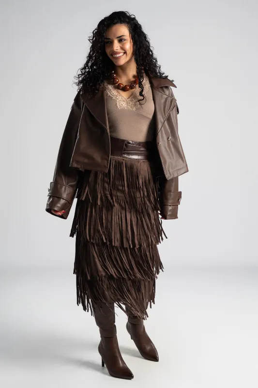 Φούστα Midi Σουέτ Κρόσια