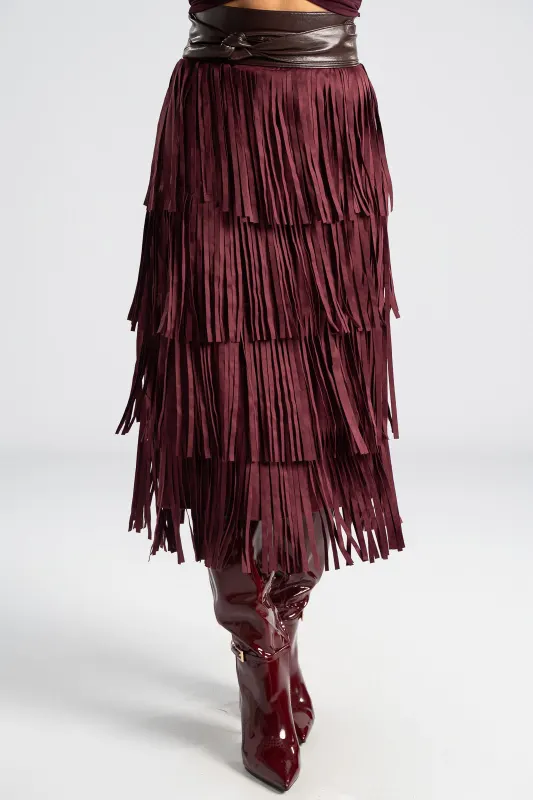 Φούστα Midi Σουέτ Κρόσια