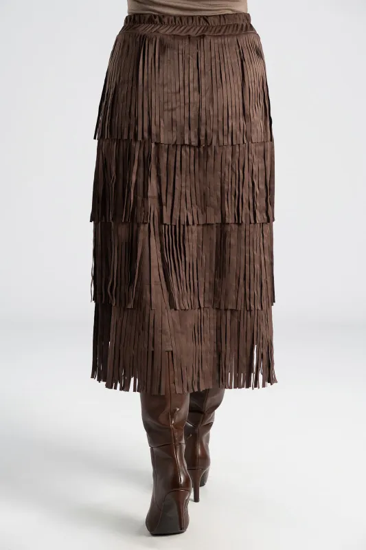 Φούστα Midi Σουέτ Κρόσια