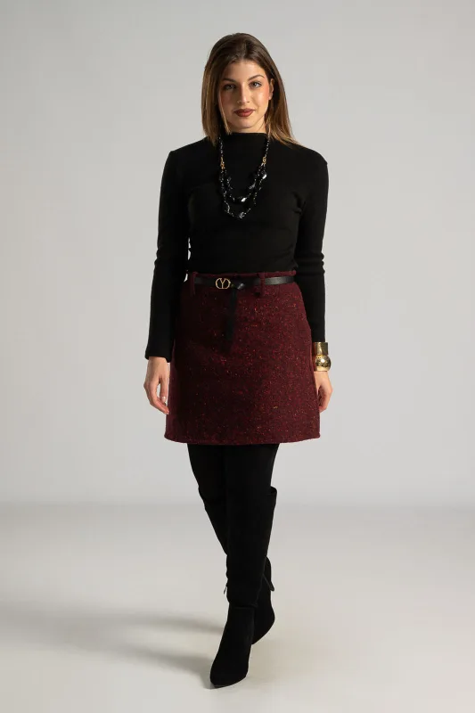 Mini Melange Skirt Belt