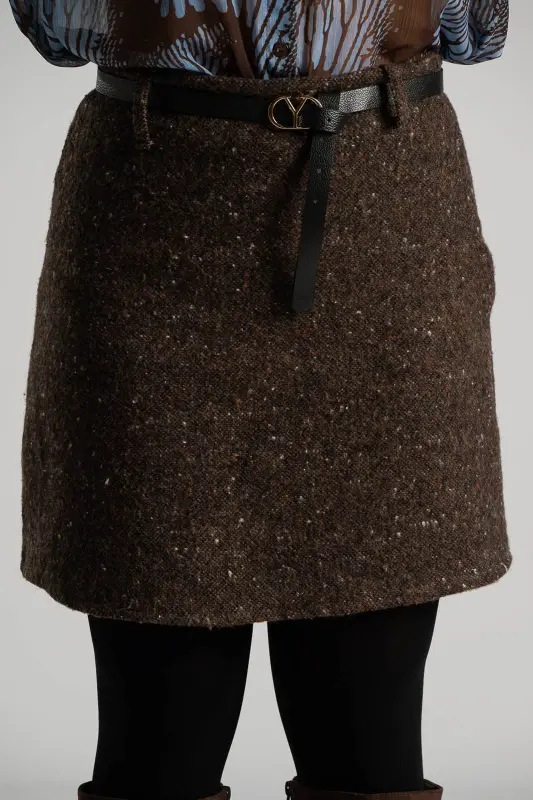 Mini Melange Skirt Belt