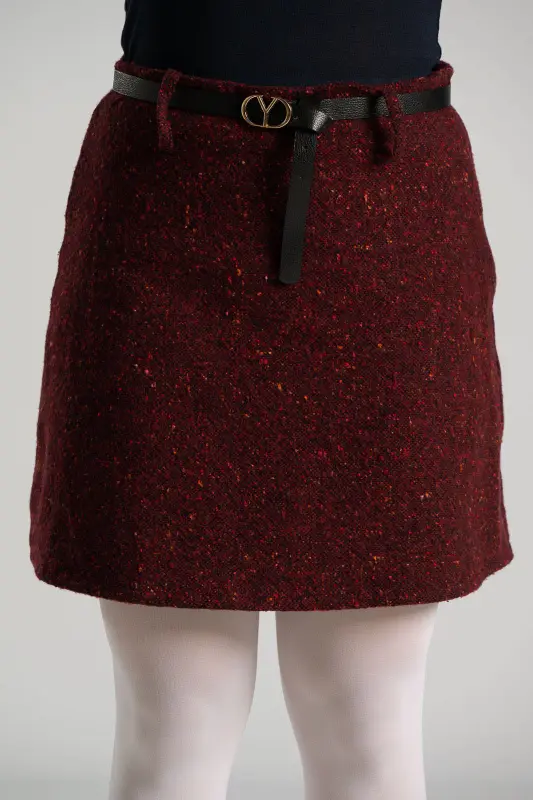 Mini Melange Skirt Belt