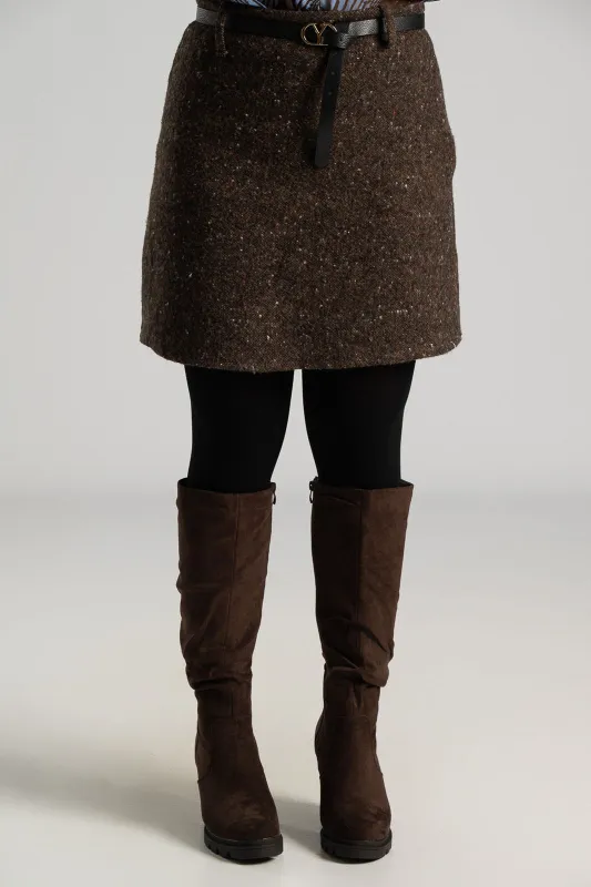 Mini Melange Skirt Belt