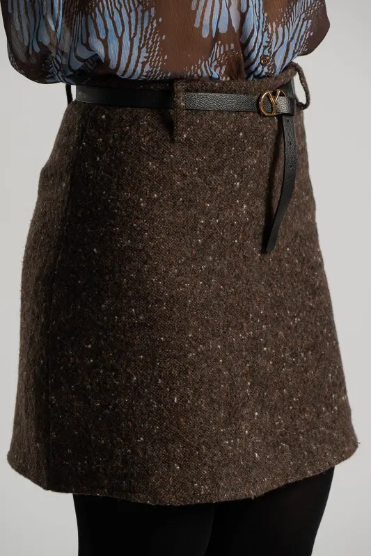 Mini Melange Skirt Belt