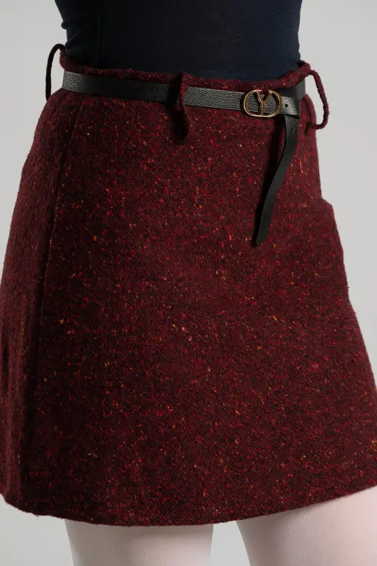Mini Melange Skirt Belt