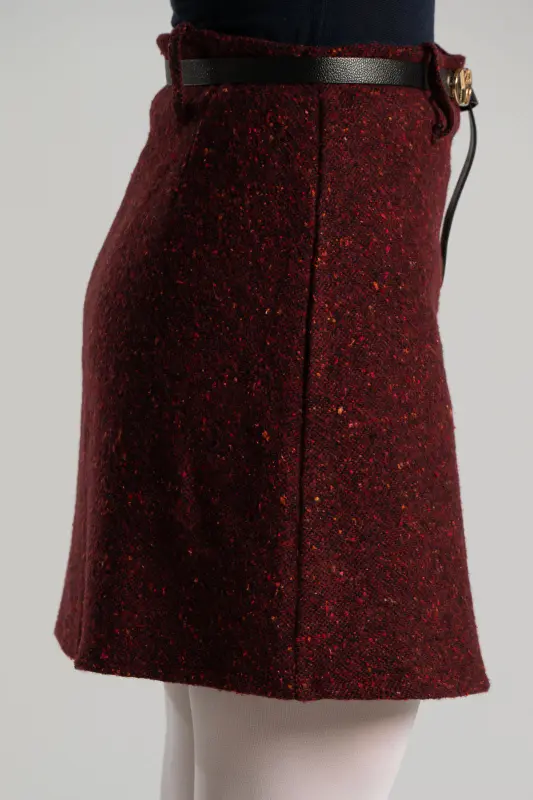 Mini Melange Skirt Belt