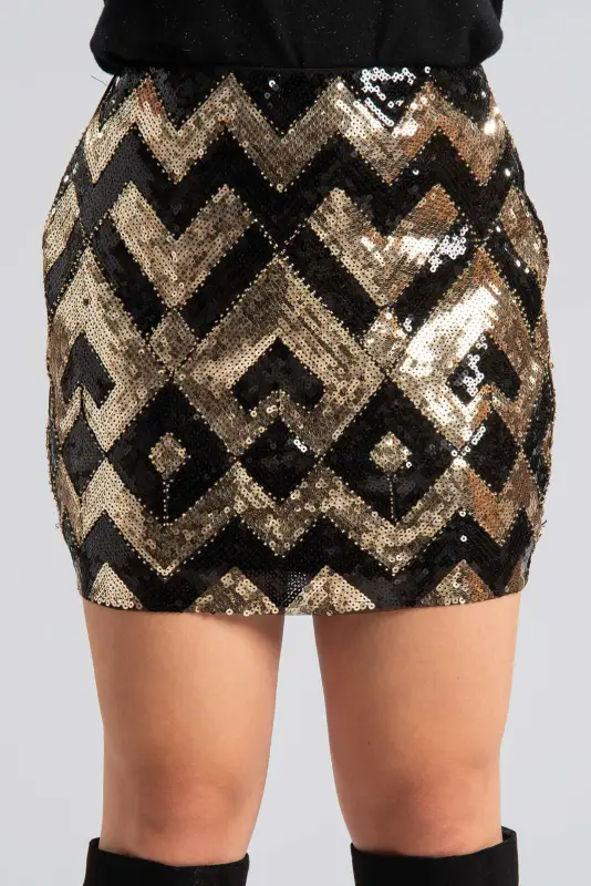 Φούστα Mini Παγιέτες