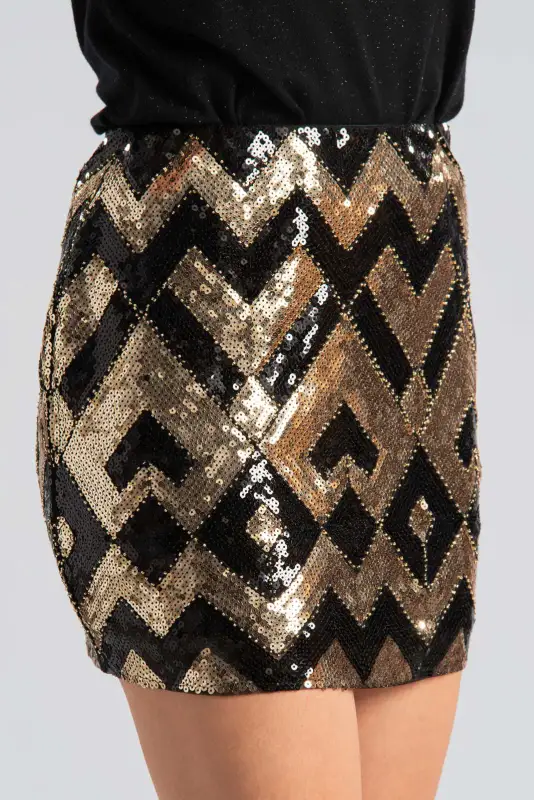 Φούστα Mini Παγιέτες