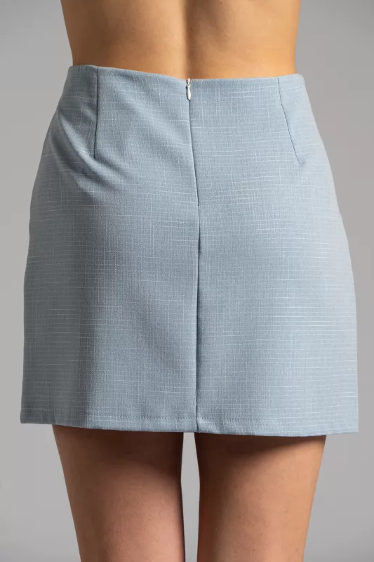 Mini Skirt Tearing Light Blue
