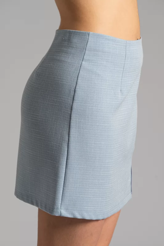 Mini Skirt Tearing Light Blue