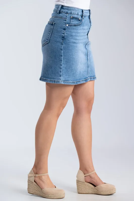 Denim Mini Skirt 