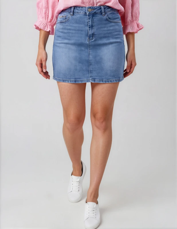 Denim Mini Skirt 