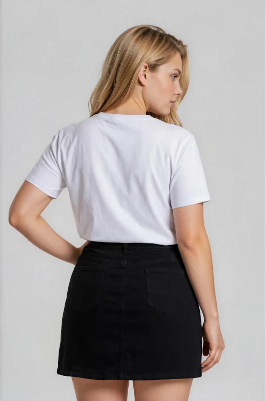 Denim Mini Skirt 