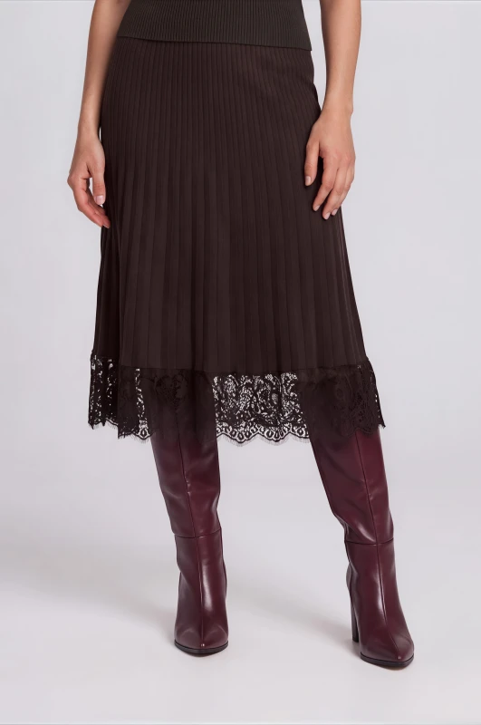 Skirt Knitted Lace Hem 