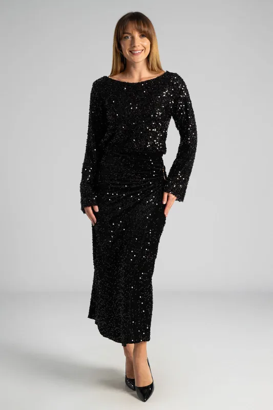 Φούστα Παγιέτα Μεταλλικό Στοιχείο