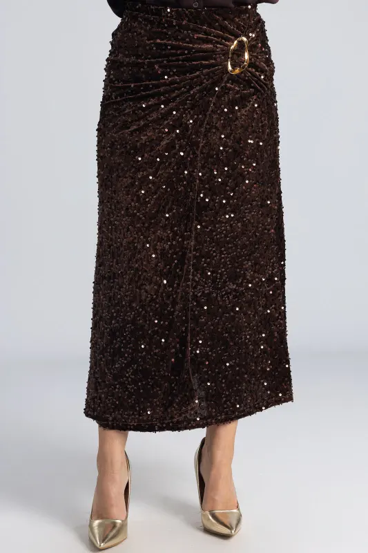 Φούστα Παγιέτα Μεταλλικό Στοιχείο