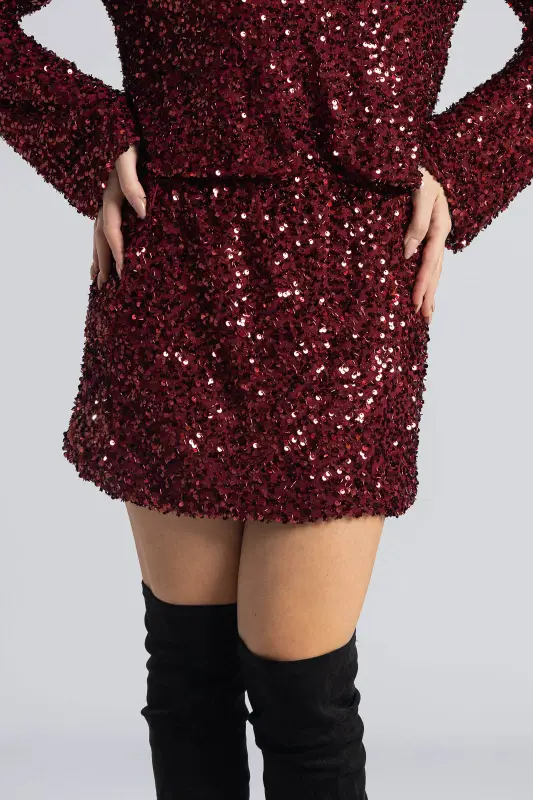 Φούστα Παγιέτες Mini