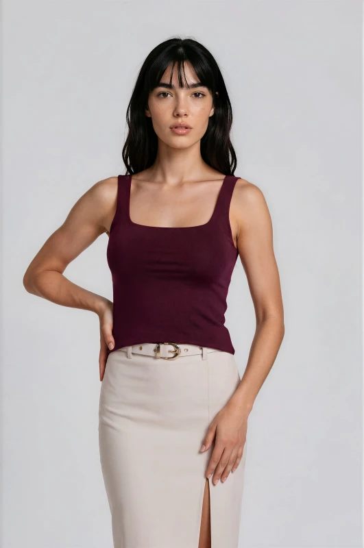 Pencil Skirt Slit Belt