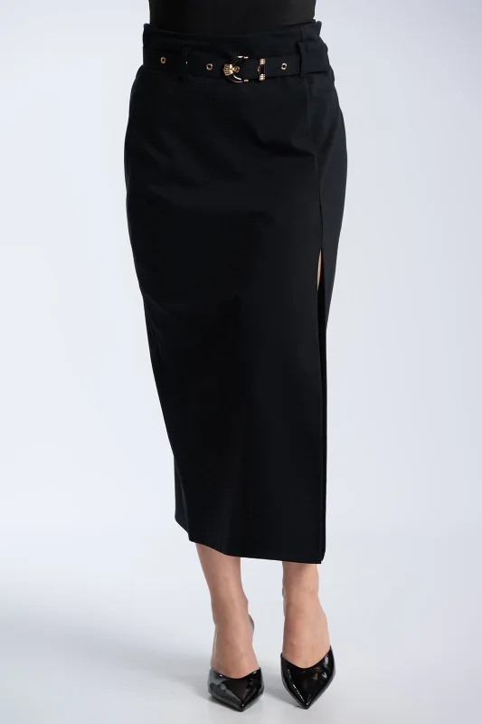 Φούστα Pencil Σκίσιμο Ζώνη