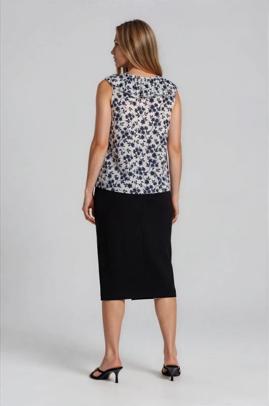 Pencil Skirt Slit Belt
