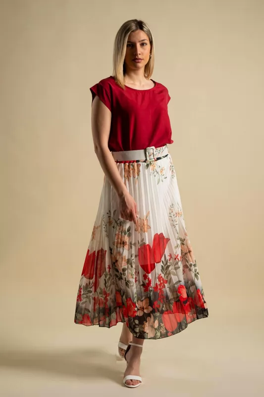 Φούστα Πλισέ Floral