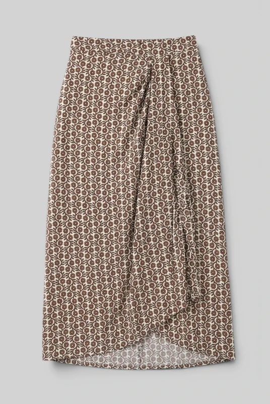 Φούστα Ψηλόμεση Floral Λάστιχο