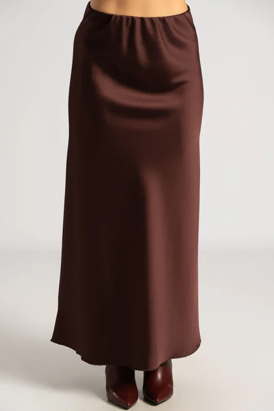 Maxi Satin Skirt