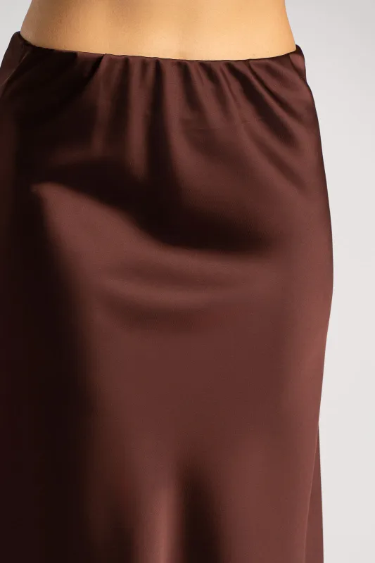 Maxi Satin Skirt