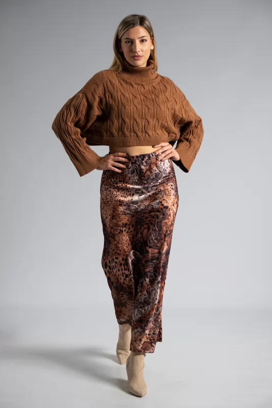 Satin Skirt Snake Pattern