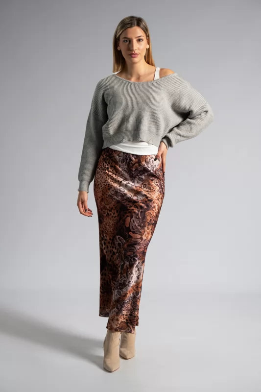 Satin Skirt Snake Pattern