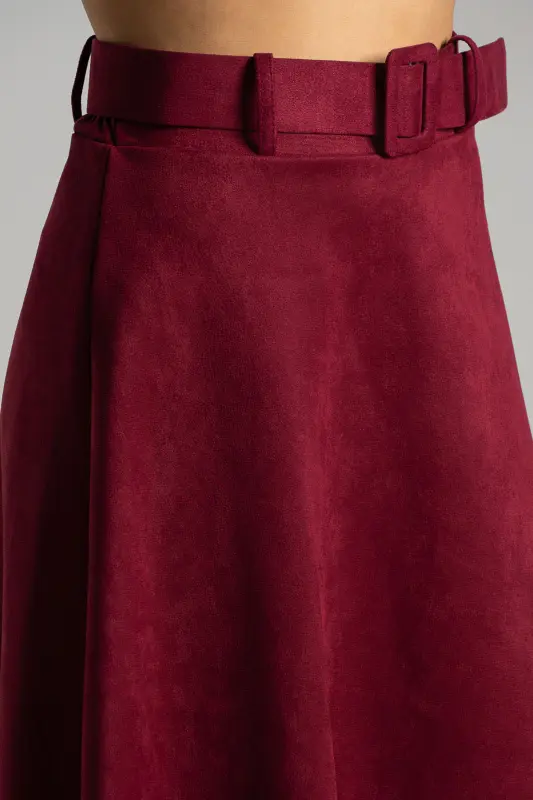 Φούστα Σουέτ Με Ζώνη