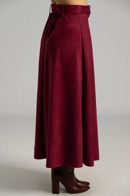 Φούστα Σουέτ Με Ζώνη