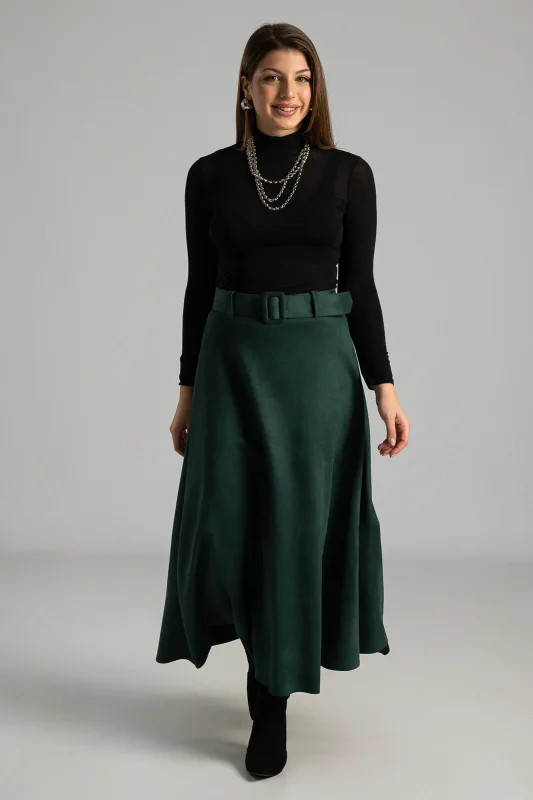 Φούστα Σουέτ Με Ζώνη