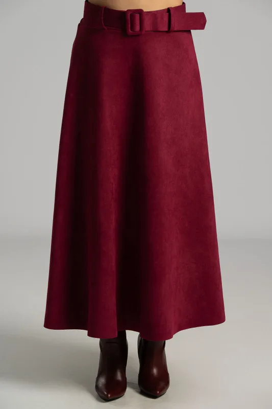 Φούστα Σουέτ Με Ζώνη