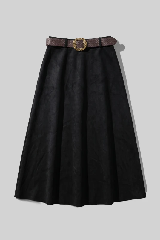 Skirt Suede with Belt