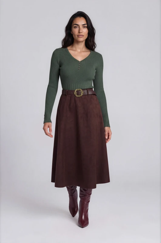 Skirt Suede with Belt