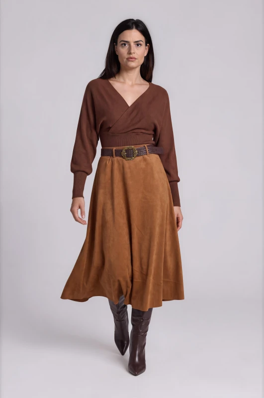 Skirt Suede with Belt